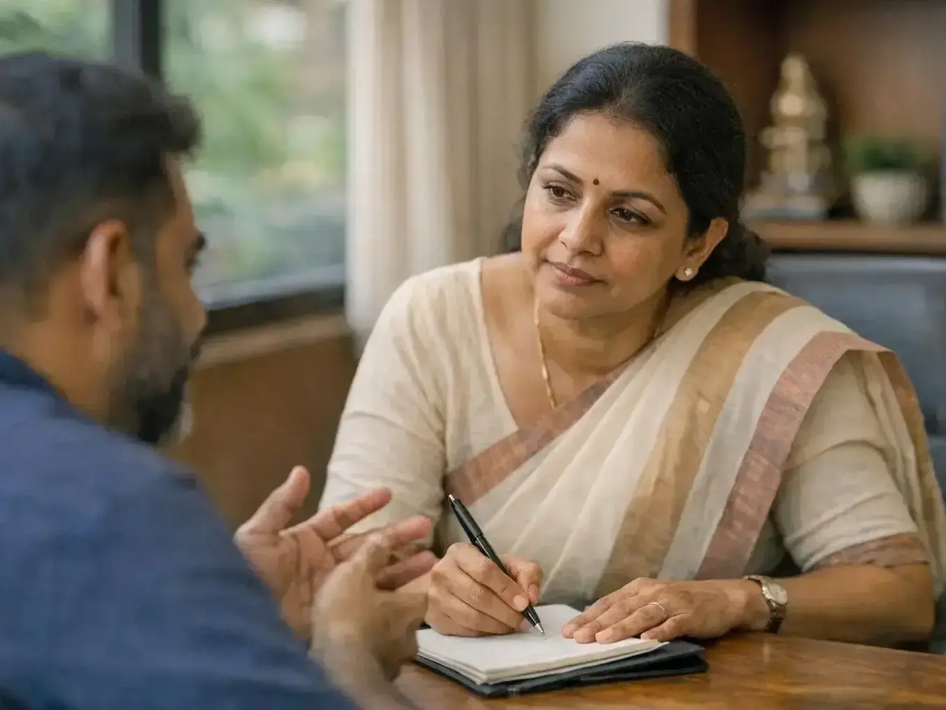 Comfortable therapy space designed for couples to rebuild trust and connection safely